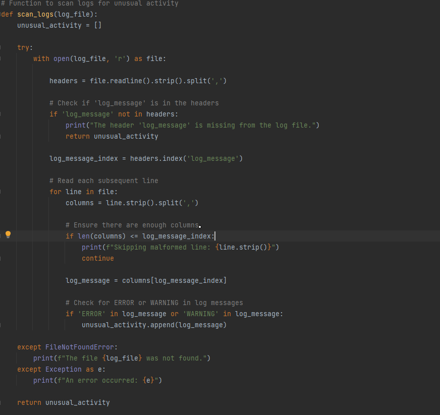 Python Log Parser